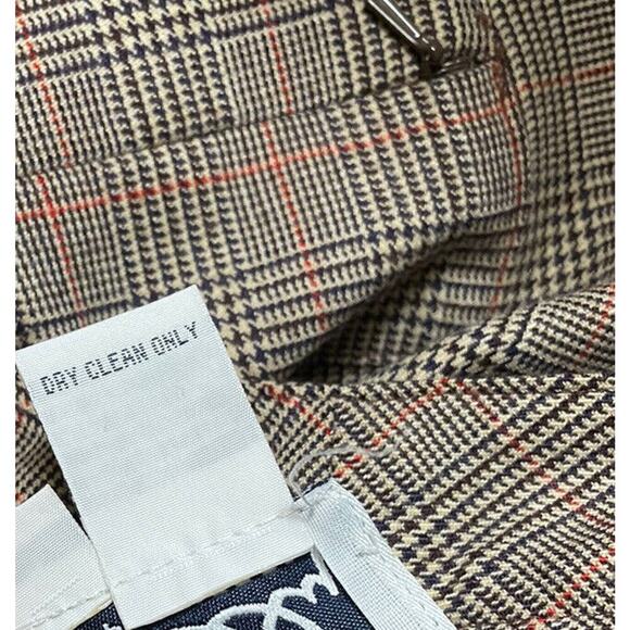 Vtg Lilly Pulitzer Wool Blend Houndstooth Trousers Pants Size 2 Light‎ Academia - Picture 11 of 11